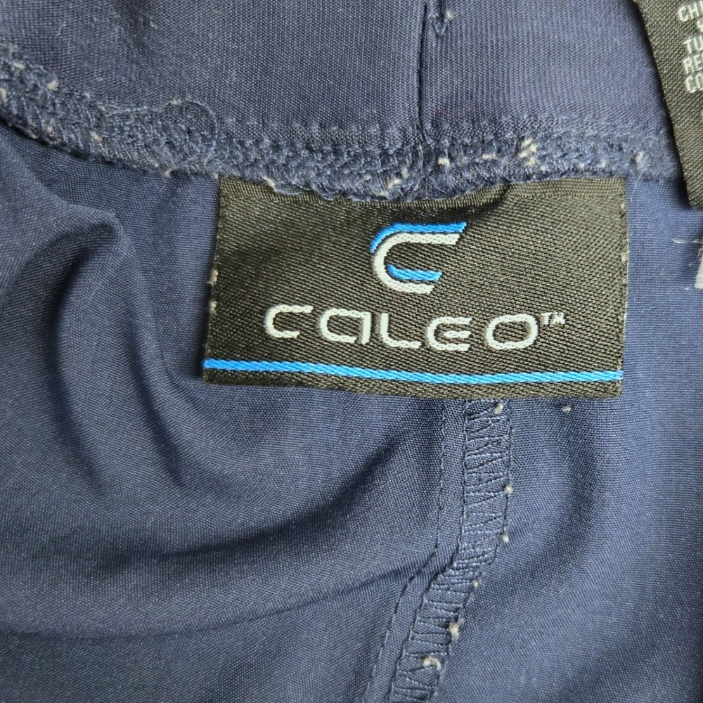 Mens Athletic Shorts Size XL Navy Blue Zip Pocket Stretch Performance Athleisure - Picture 6 of 8